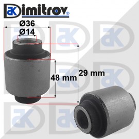 Тампон Ø 14 х Ø 36 х 48 х 29 mm